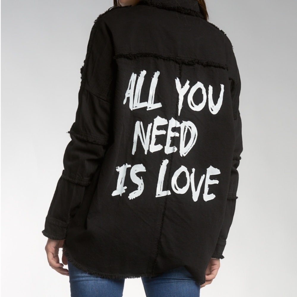 NWT ELAN ALL YOU NEED IS LOVE JACKET/TOP
